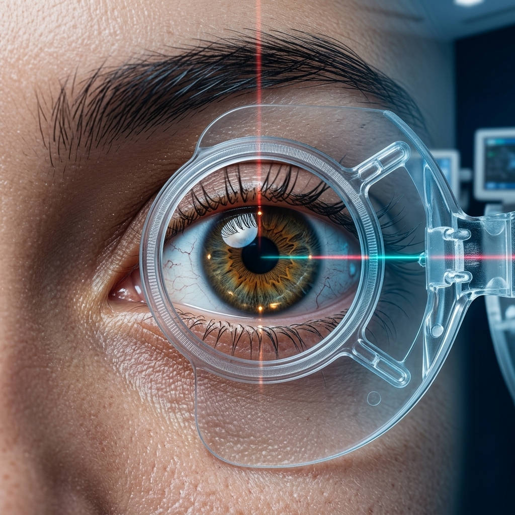 Laser eye treatment equipment